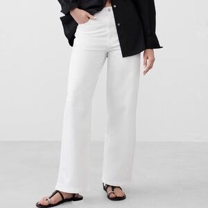 NWT Banana Republic Factory High-Rise Straight Jeans Sz 30/10 White